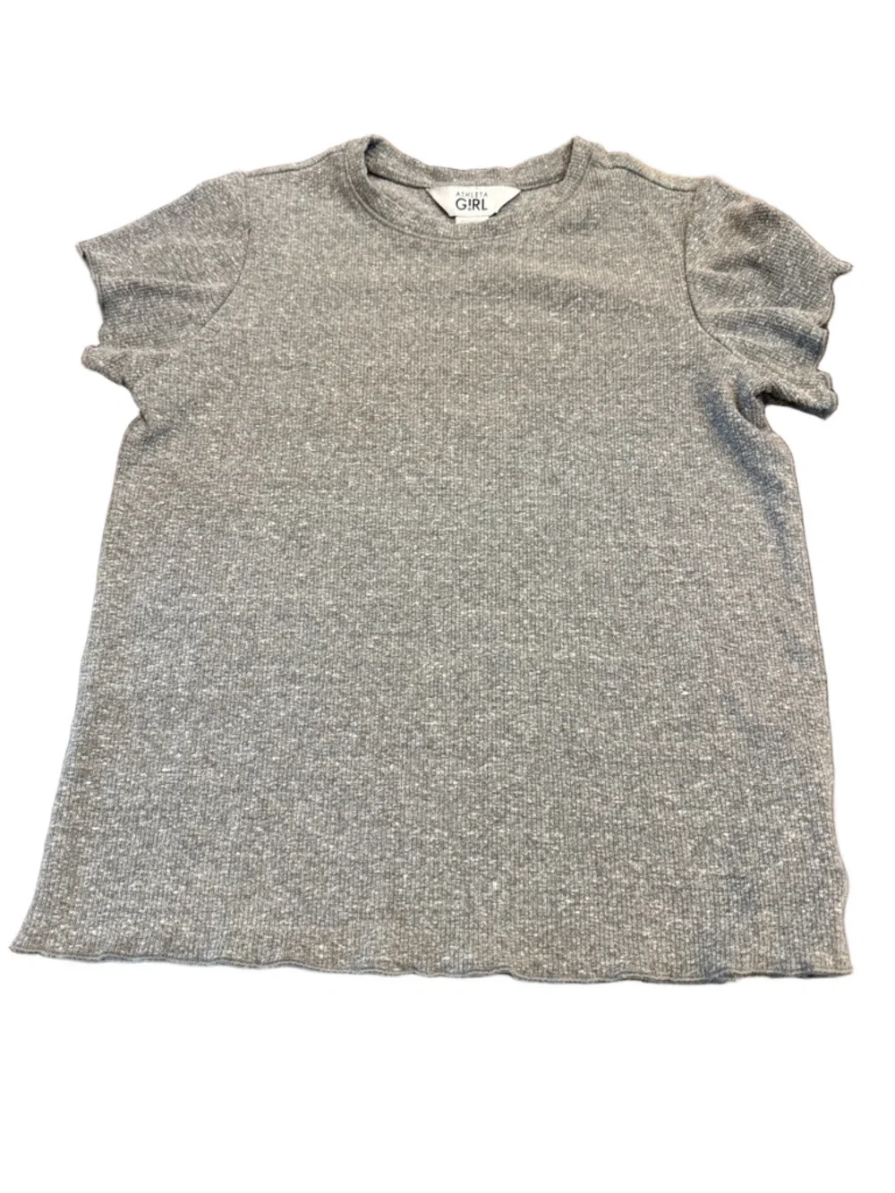 **Bundle** GAP Denim Jeans Gray Crop Tee & Pale-Yellow Puppy Graphic Tee 11/12